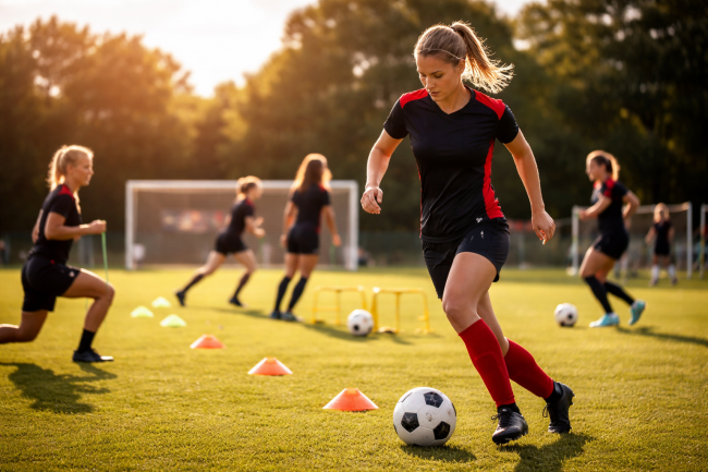 Fußball Vorbereitung Damen: Spielerinnen trainieren Ausdauer und Technik im Amateurfußball
