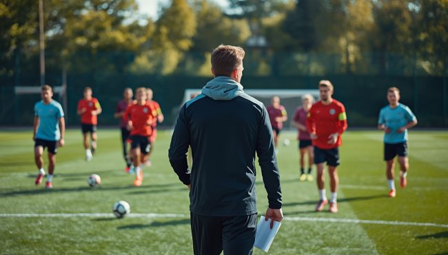 Fußball Vorbereitung: Trainer plant Training für Amateurmannschaft